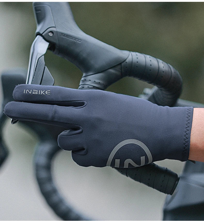 Fahrradhandschuhe Vollfinger mit Gelpolsterung | Touchscreen & Fleece-Yabubest - Home & More