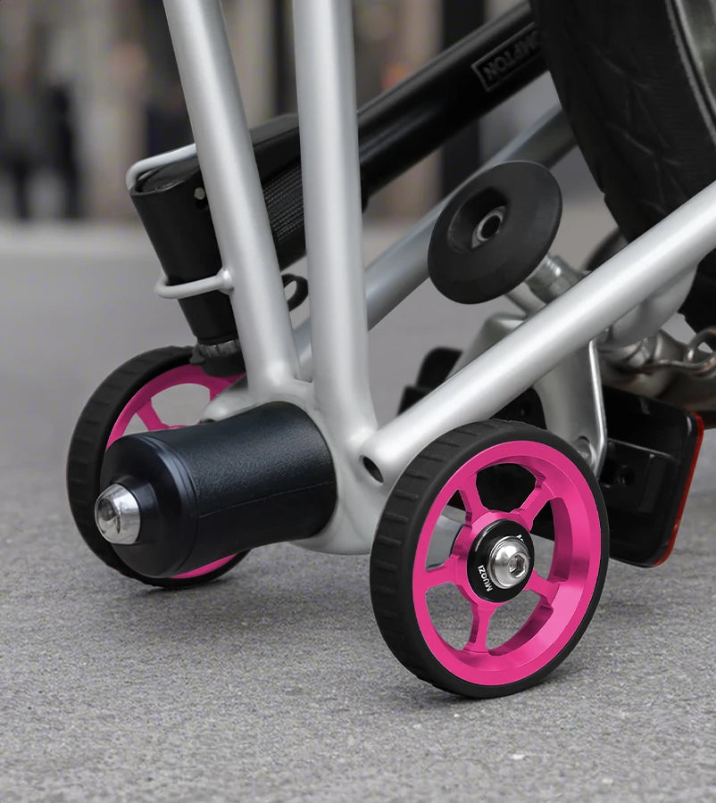 MUQZI Eazy Wheels Faltrad-Rollenräder, kompatibel mit Brompton-Yabubest - Home & More