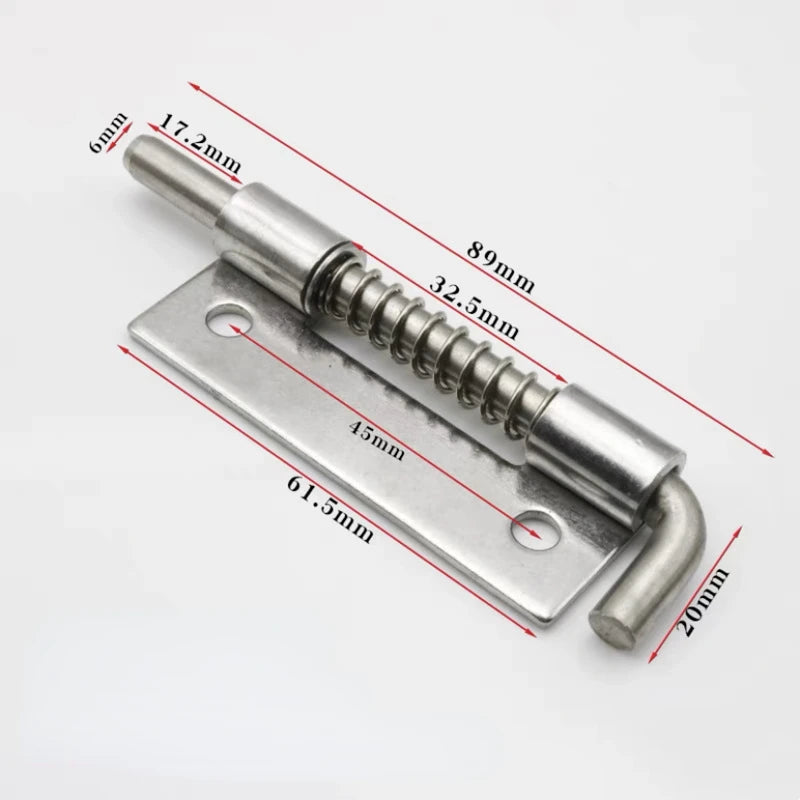 Langer Edelstahl Türschloss Riegel Schiebeverschluss mit Feder 15cm