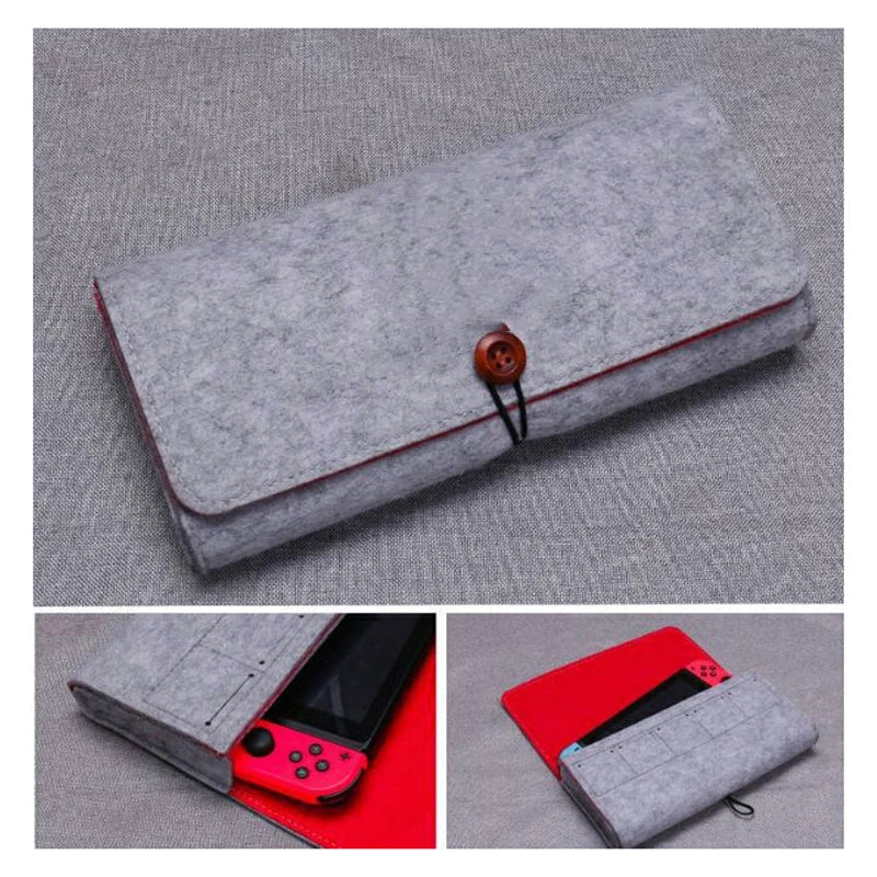 Schutzhülle aus Filz für mobile Geräte mit Fächerfach