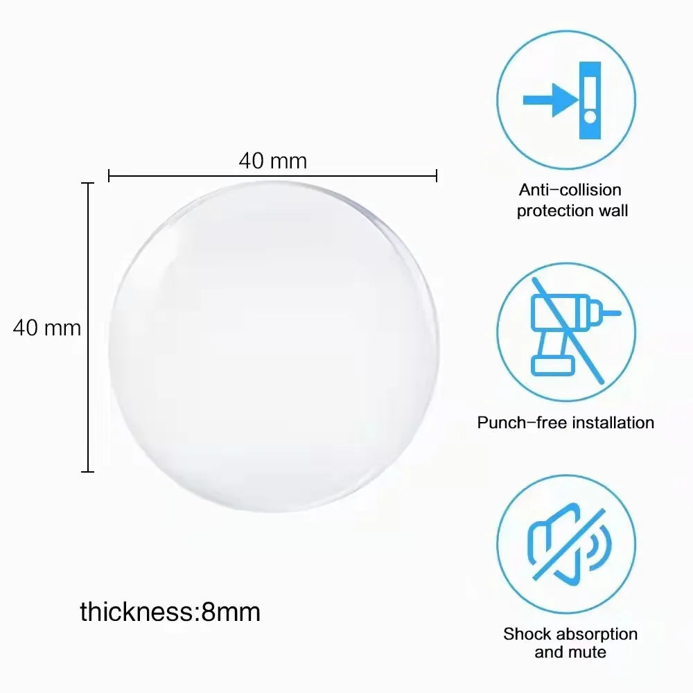 Transparenter Gummi Türstopper selbstklebend Wandschutz Schrankschalldämpfer