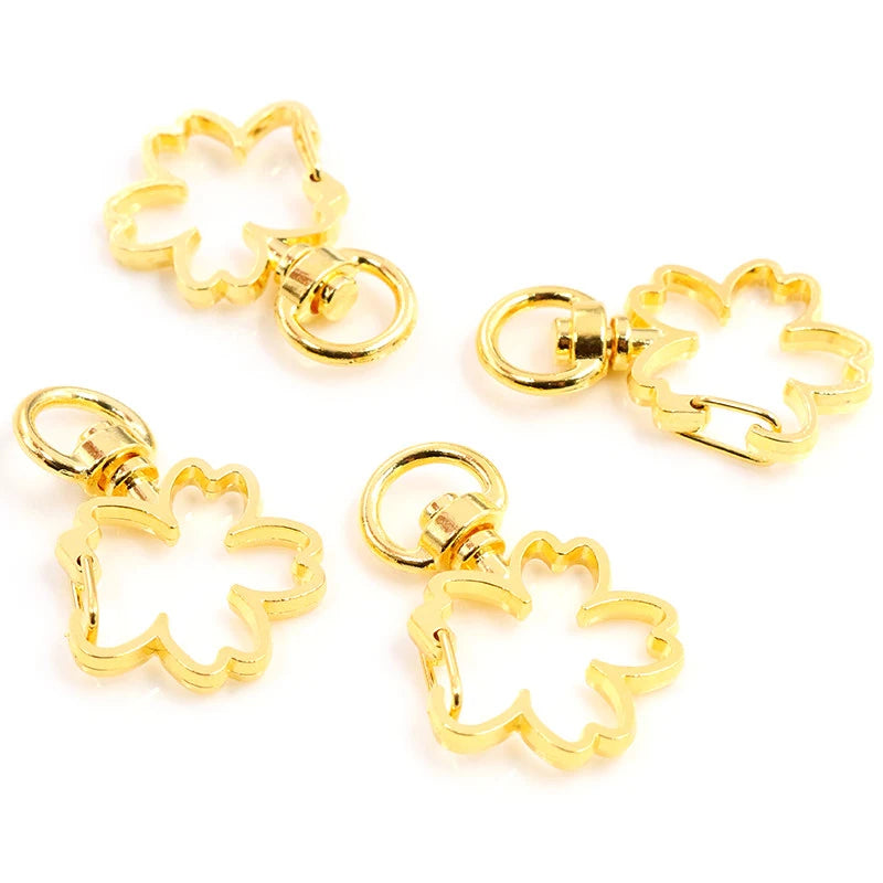 Herz Karabinerhaken Set für Schlüsselanhänger und DIY Projekte