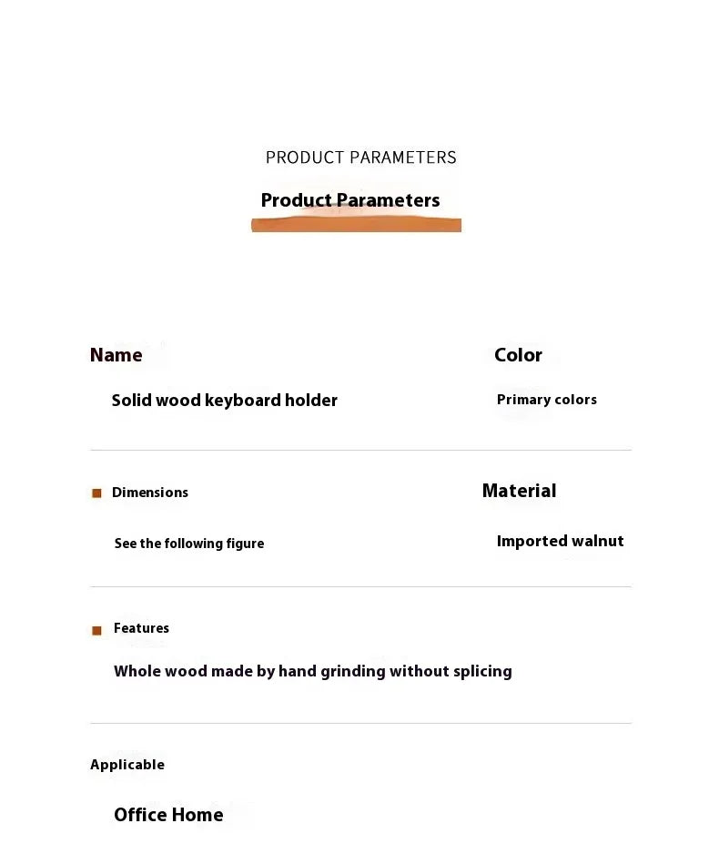 Ergonomische mechanische Holz Tastatur mit Handgelenkauflage