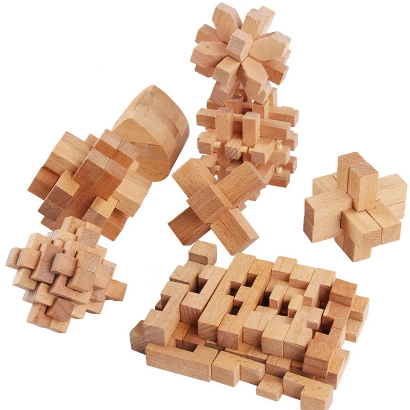 Holz 3D Puzzle Gehirn Spielzeug für Kinder und Erwachsene