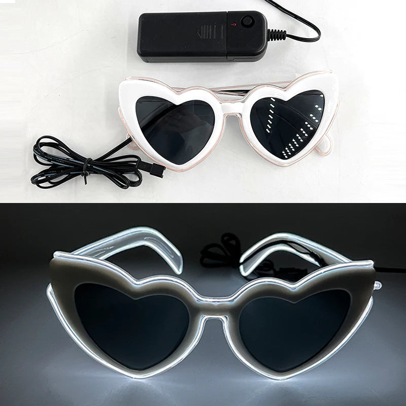 Vielseitige LED Partybrille mit Leuchtmodi für alle Feste