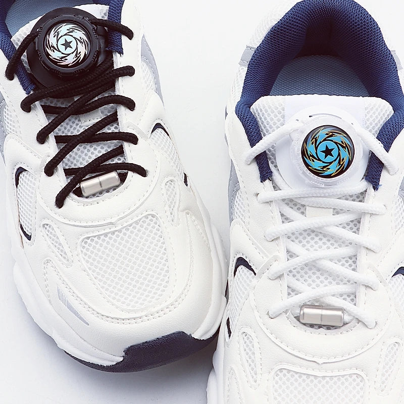 Automatische runde Schnürsenkel mit drehbarer Schnalle für Sneaker