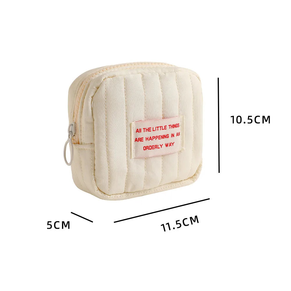 Kleine Kosmetiktasche mit Reißverschluss zum Organisieren