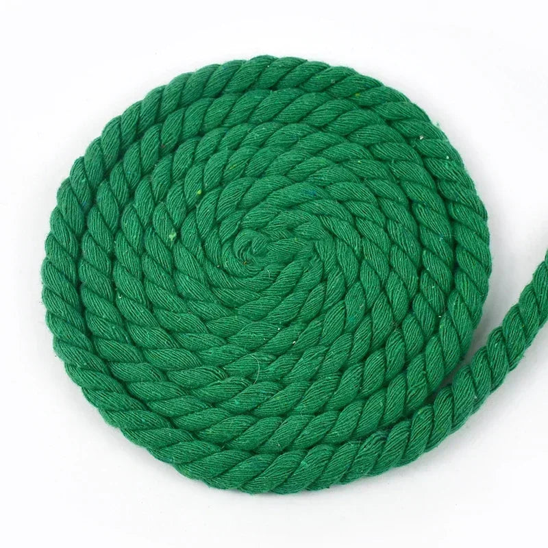 Robuste 3-fach gedrehte Baumwollschnur für DIY und Nähprojekte