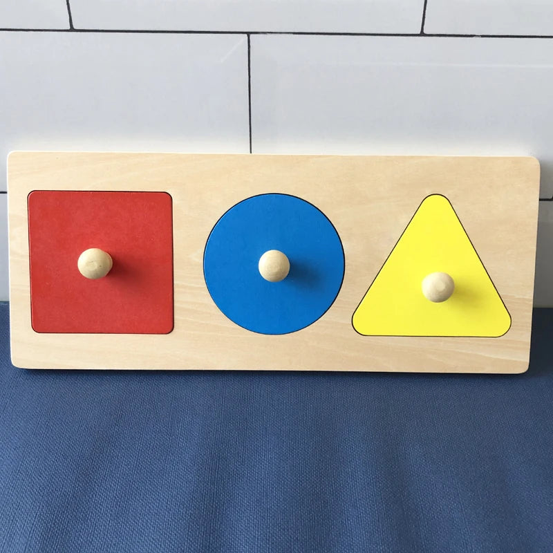 Montessori Holzpuzzle Formen Lernspielzeug für Kleinkinder
