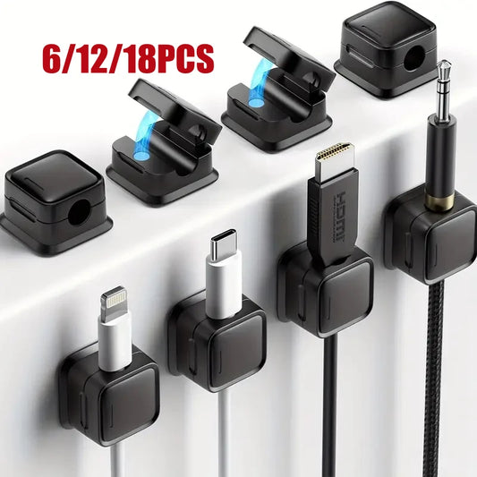 Magnetische Kabel Organizer Clips Halter – Set für Büro - Auto Kabelmanagement