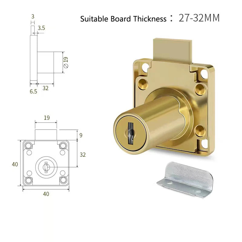Hochwertiges Zink-Legierung Möbel-Nockenschloss für Schubladen - Schränke