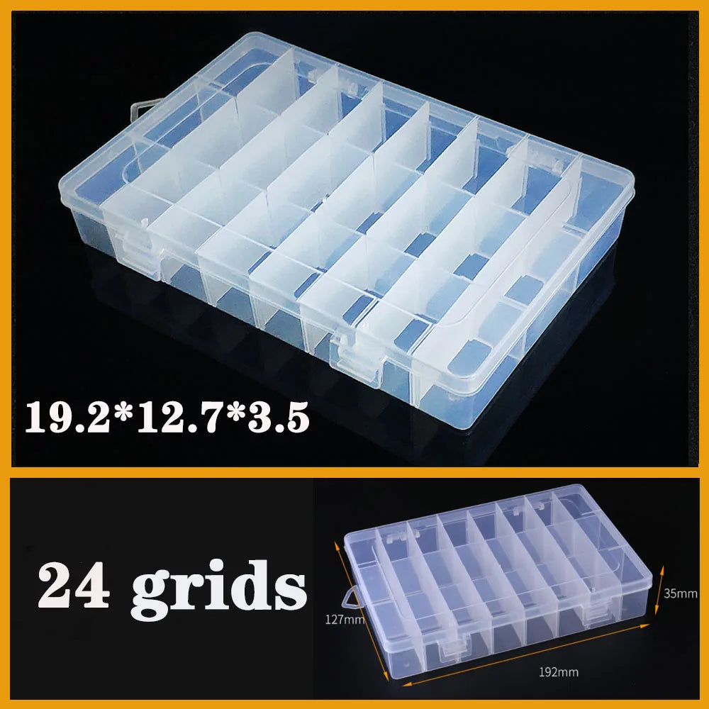 Vielseitiger transparenter Organizer für Kleinteile: Schmuck, Werkzeug, Büro