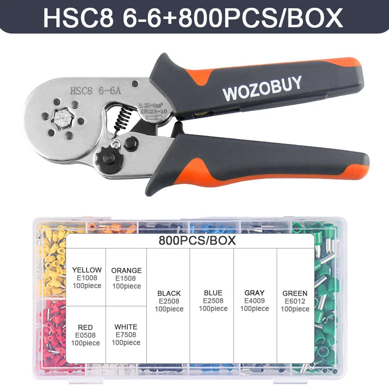 Multifunktionale Crimpzange HSC8 6-4/6-6 für elektrische Arbeiten