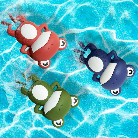 Frosch Badespielzeug für Baby - Kleinkind | Uhrwerk zum Schwimmen Baden