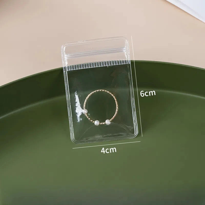 10/50/100x PVC Druckverschlussbeutel transparent Schmuck Geschenk