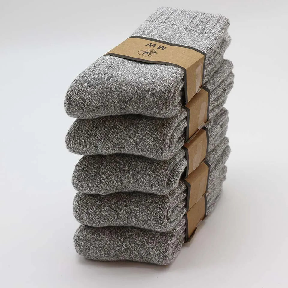Dicke warme Merino Wollsocken für Männer im 3er Pack