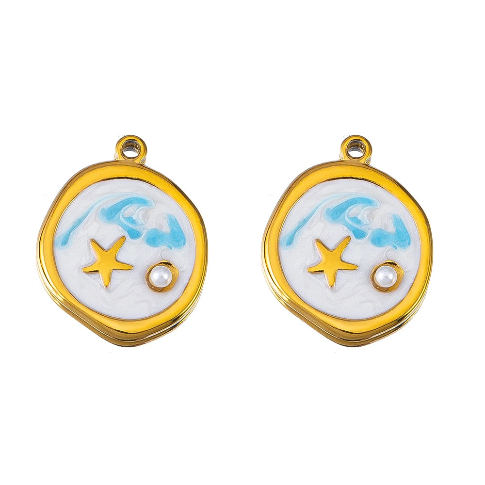 DIY Edelstahl Anhänger im Ozean Stil für individuellen Schmuck