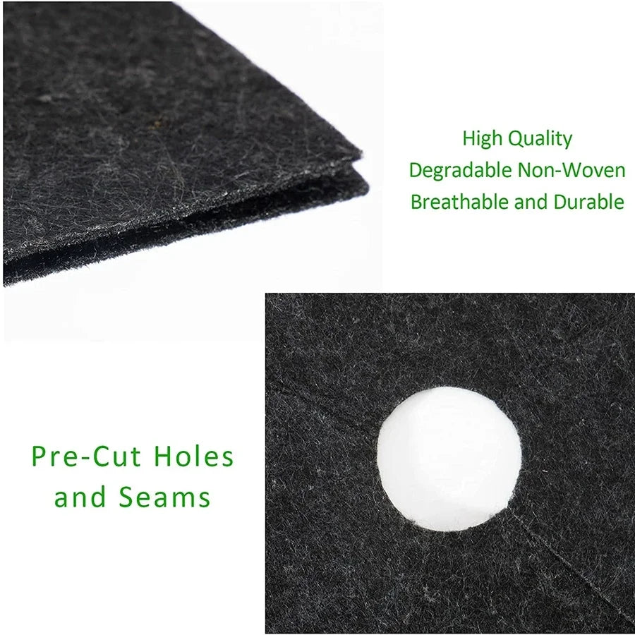 Vlies Baum Mulch Ring Unkrautbarriere – Effektiver Wurzel - Pflanzenschutz