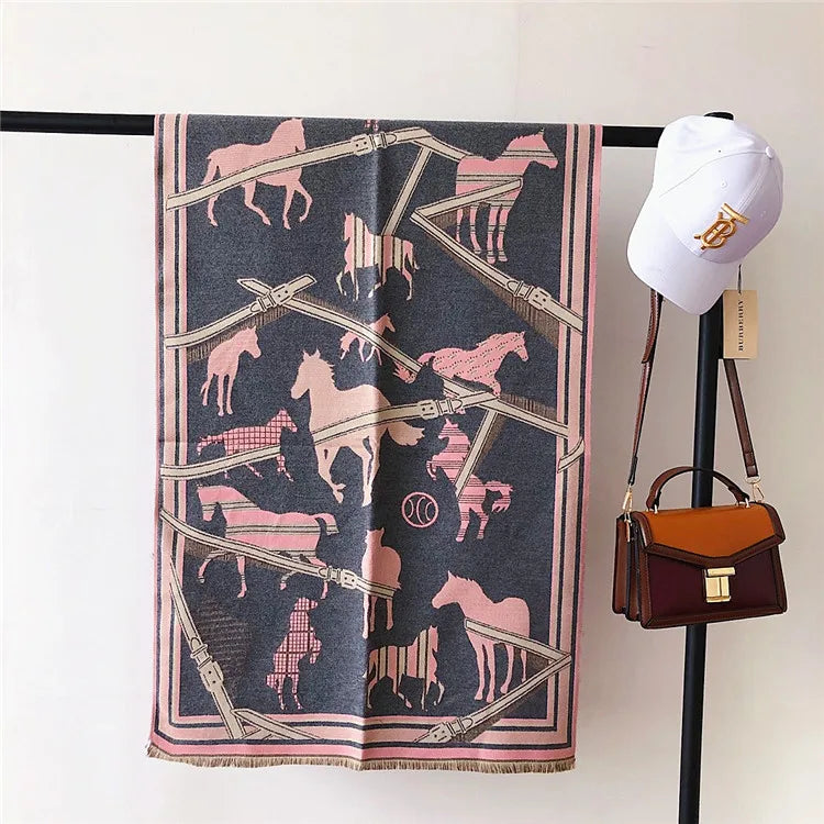 Luxuriöser Kaschmir-Gefühl Schal für Frauen im Herbst/Winter-Yabubest - Home & More