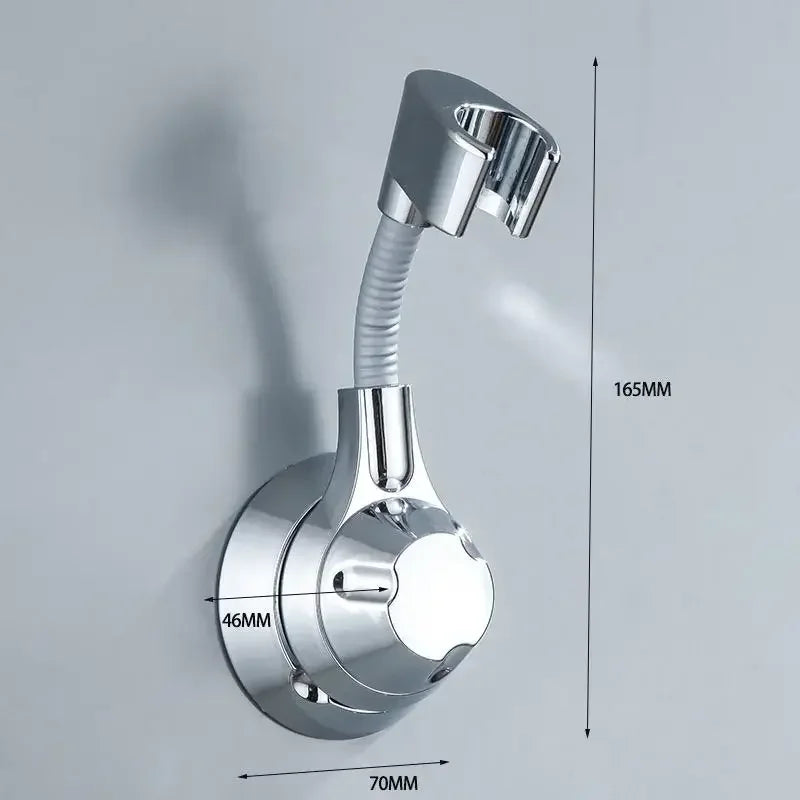 Bohrenfreier Duschkopfhalter mit Saugnapf – Einstellbar & Multi-Winkel