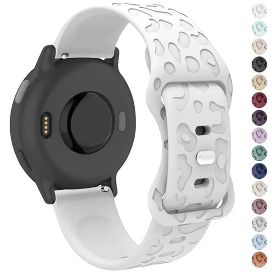 Leopard Silikon Uhrenarmband 18 20 22mm kompatibel für Sportuhren