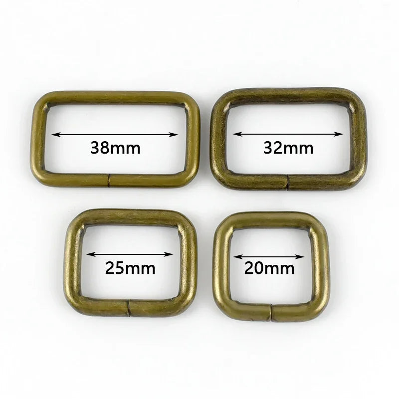 Metallring Schnalle 20-38mm Gurtband Verschlüsse 2 oder 5 Stück Set