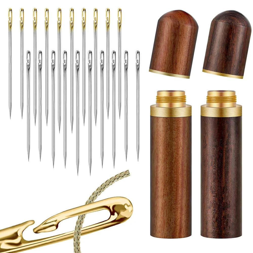 Edelstahl Blindnadeln mit Seitlichen Löchern zum Nähen und Einfädeln