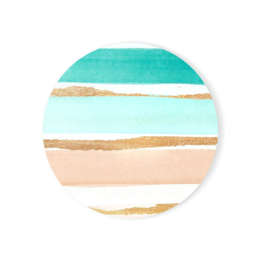 Runde Keramik Untersetzer mit Korkbasis für Tischschutz und Dekor