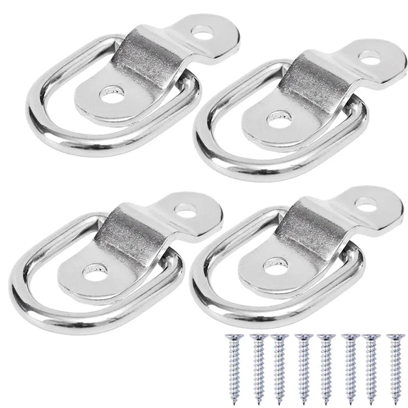 D-Ringe aus Edelstahl zum Binden von Ankern Lasten für Auto Boot Van