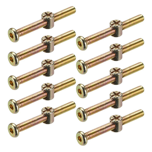 Robuste Innensechskant Möbelschrauben Set mit Zylindermuttern M6