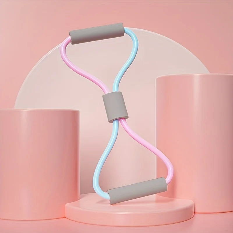 Elastisches 8 Form Fitnessband für Schulter Brust Workout Training