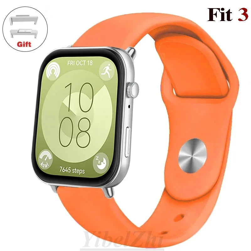 Wasserdichtes Silikonband in diversen Farben – perfekt für Huawei Watch FIT 3 - FIT 2