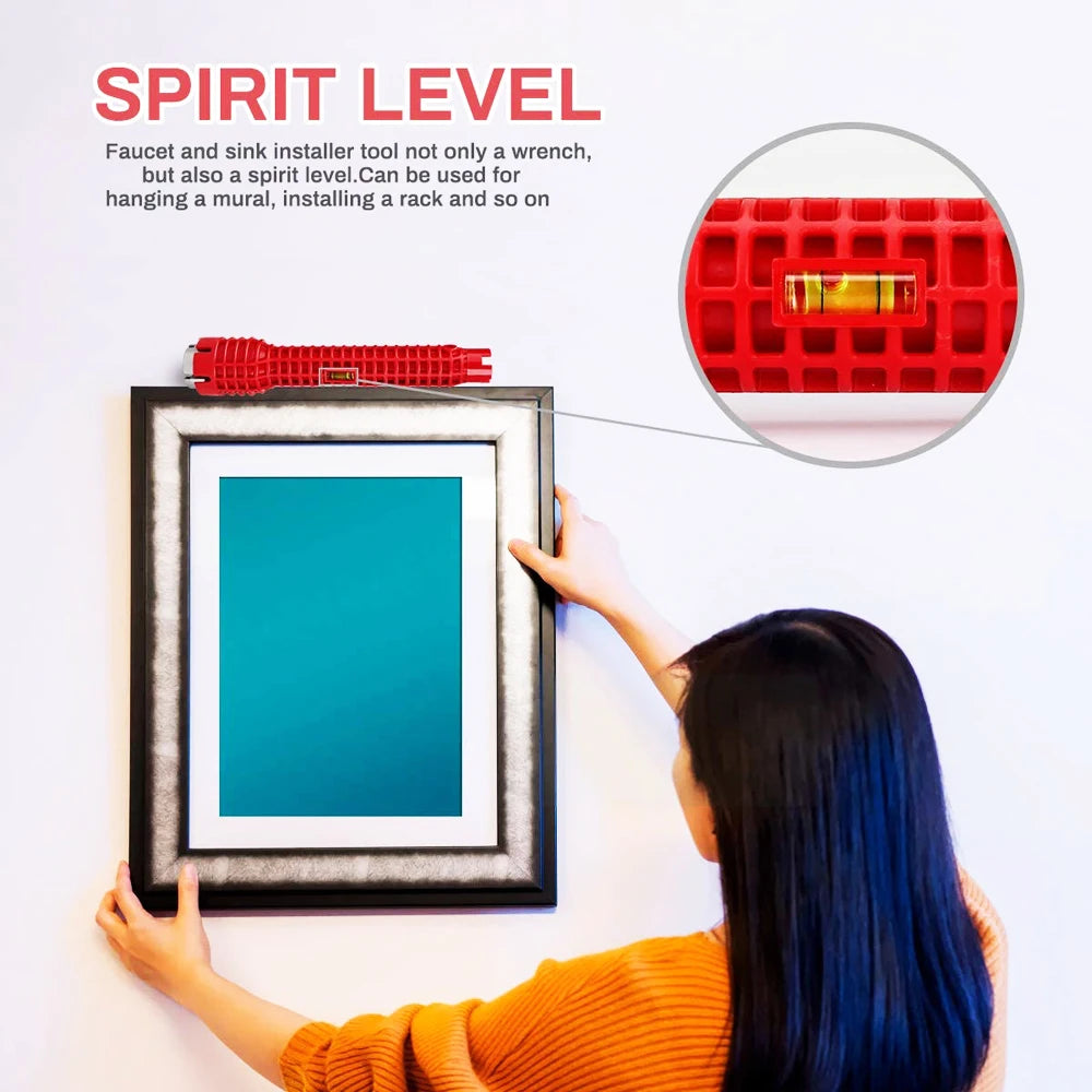 8-in-1 Mehrzweckschlüssel für Sanitärarbeiten und Spülbecken