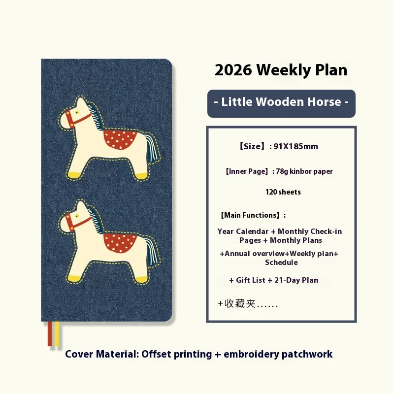 2026 Wochenplaner Notizbuch Taschenformat für effiziente Tagesplanung