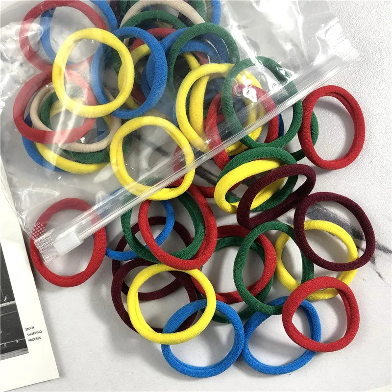 20/50 Teile/satz Haarbänder für Frauen Mädchen Grundlegende Haar Gummi Krawatten Seile 4 cm Einfache Elastische Stirnband Haar Zubehör pferdeschwanz Halter - Yabubest - Home & More