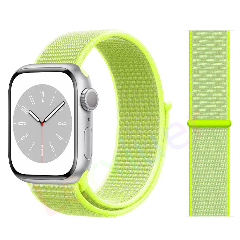 Nylon Schlaufenarmband für Apple Watch alle Serien und Größen