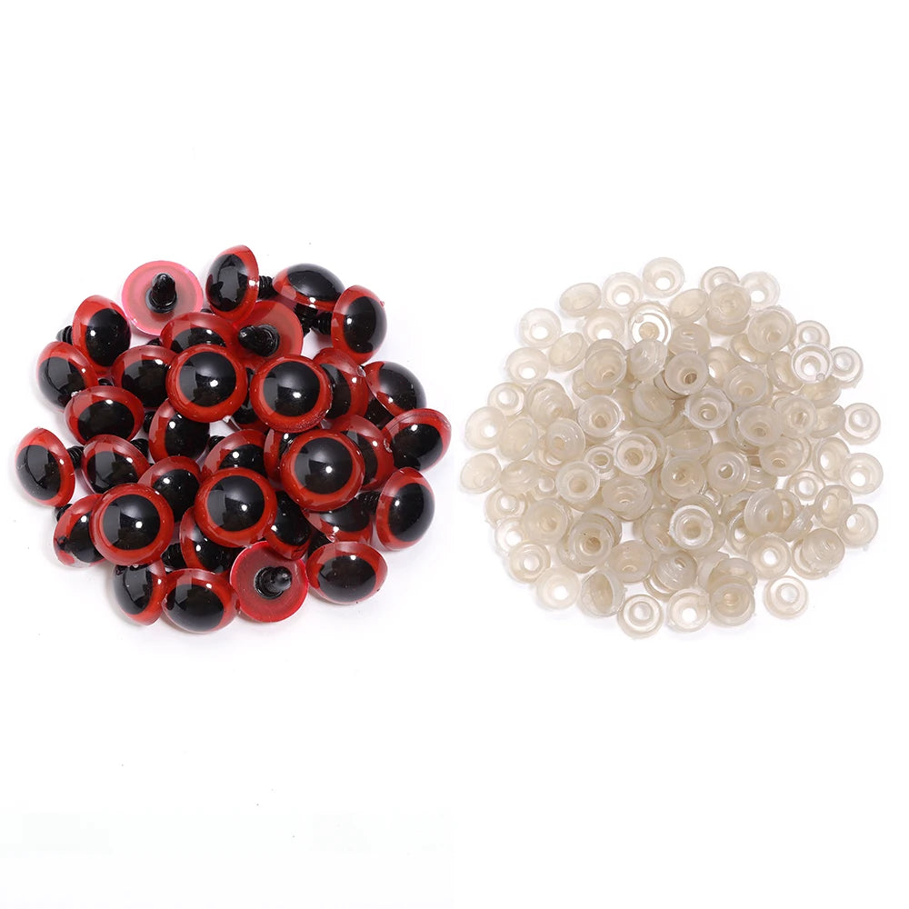 Sicherheitsaugen aus Kunststoff für DIY Puppen & Plüschtiere (8-20mm)