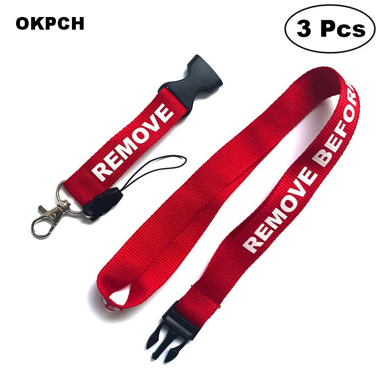 3-teiliges Schlüsselanhänger Set Bestickte Metallanhänger für Autos Motorräder