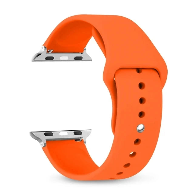 Silikon Armband für 38-49 mm Smartwatches kompatibel mit iOS Geräten