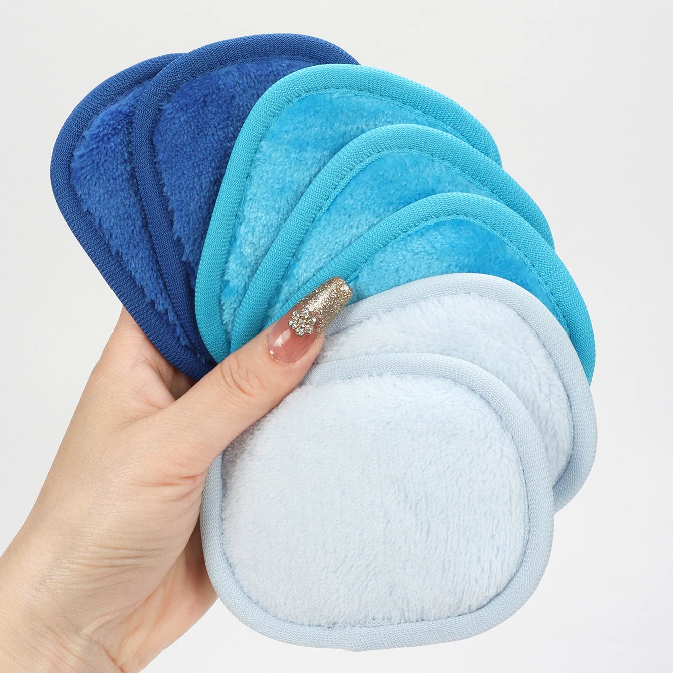 Wiederverwendbare Make up Entferner Tücher mit Farbverlauf 7 Stück