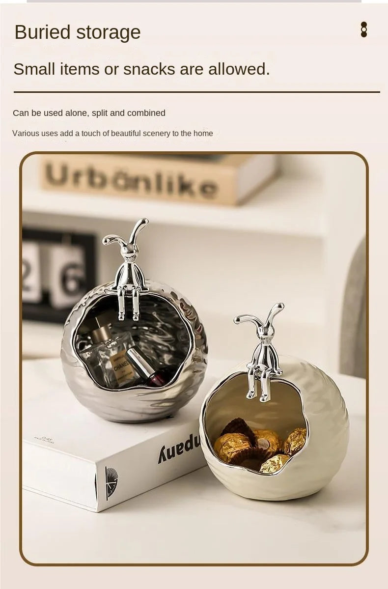 Dekorative Keramik Aufbewahrungsschale für Schlüssel und Schmuck