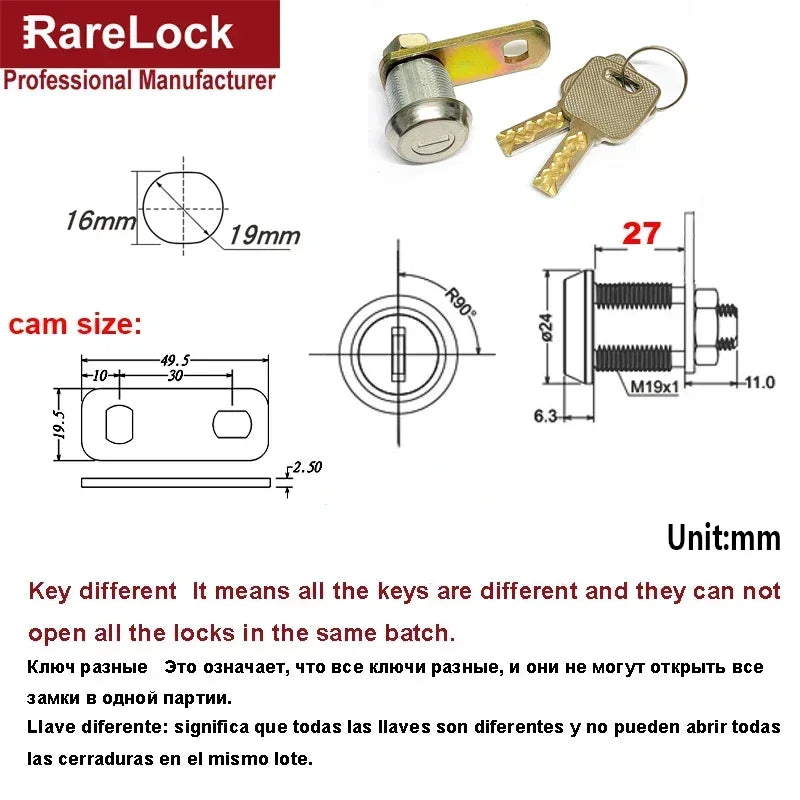 Robuster Edelstahl Nockenverschluss für sicheren Schutz Ihrer Wertgegenstände