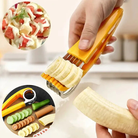Präzises - schnelles Obst- und Gemüse-Schneiden mit handlichem Edelstahl Slicer 17,5cm