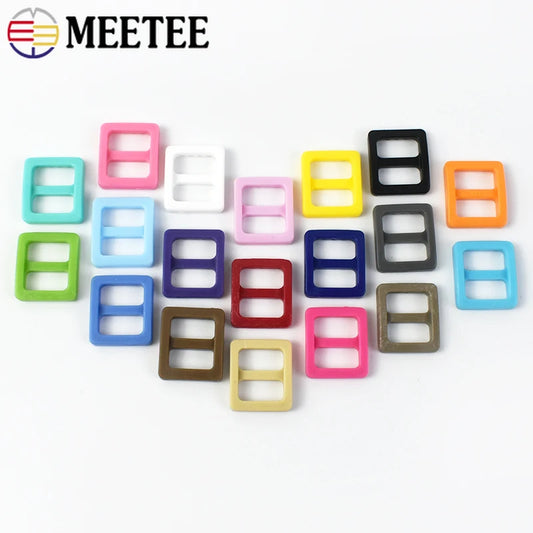 Kunststoff Schnallen Set mit Tri-Glide Ringen für Taschen und Gürtel