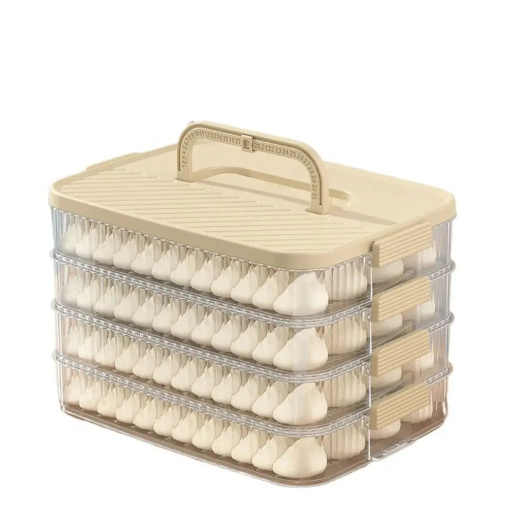 Mehrschichtige Aufbewahrungsbox für Knödel und frische Lebensmittel