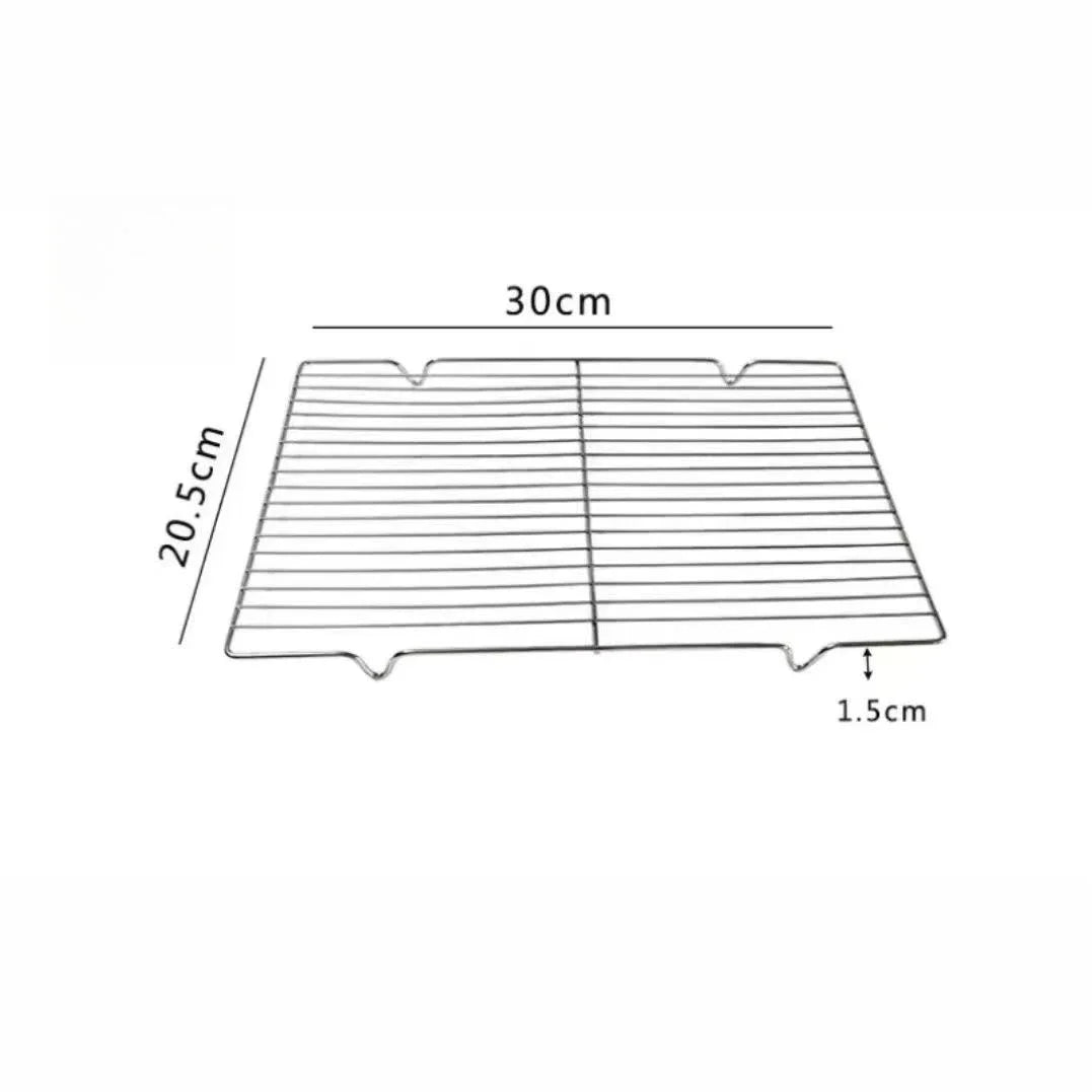 Edelstahl Backblech Set mit Grill und Kühlregal für sicheres BBQ