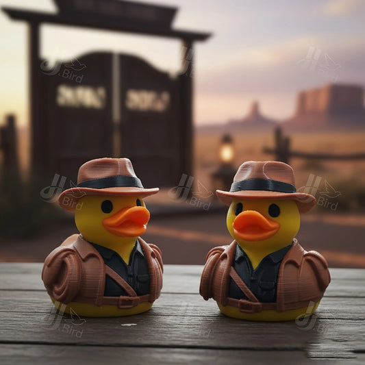 Kreative Raumdekoration mit Entenornamenten aus Kunststoff