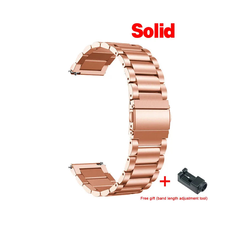 Edelstahl Uhrenarmband 20mm 22mm für Smartwatches & Classic Uhren Unisex