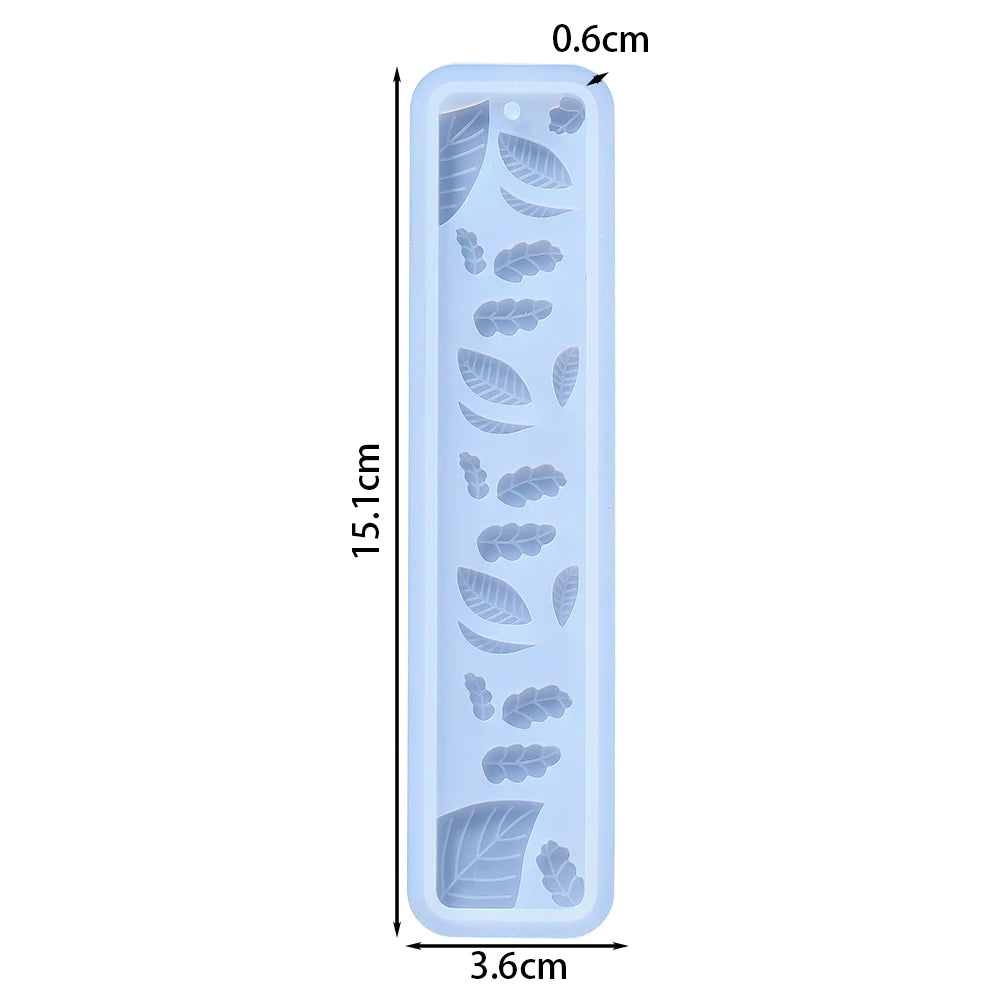 DIY Silikonform Lesezeichen Anhänger Epoxidharz Schmuck Gussform Zubehör