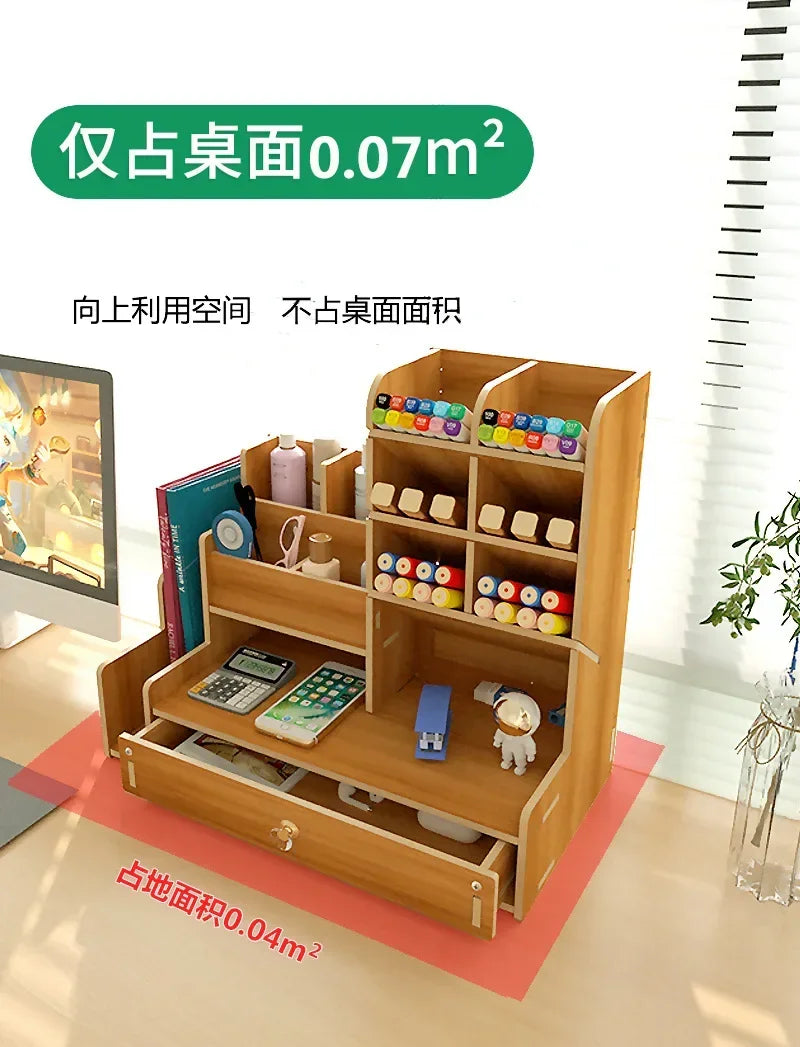 Praktischer Holz Stifthalter für Schreibtischorganisation